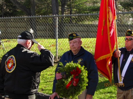 Jim Noonan
laid the Marine wreath